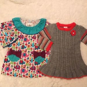 Adorable set of 2 winter dresses